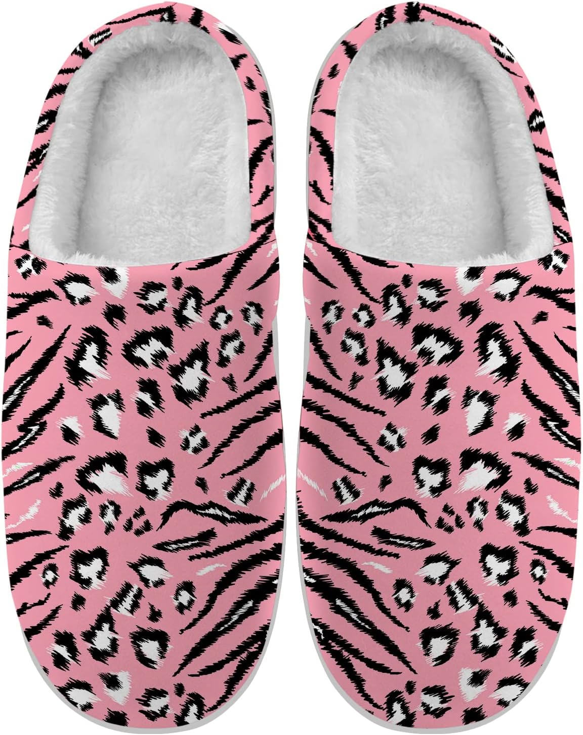 

Домашние тапочки Ciadoon с принтом тигра для женщин и мужчин, тапочки с мягкой подошвой с эффектом памяти, пушистые зимние сандалии, обувь, подарки, розовый