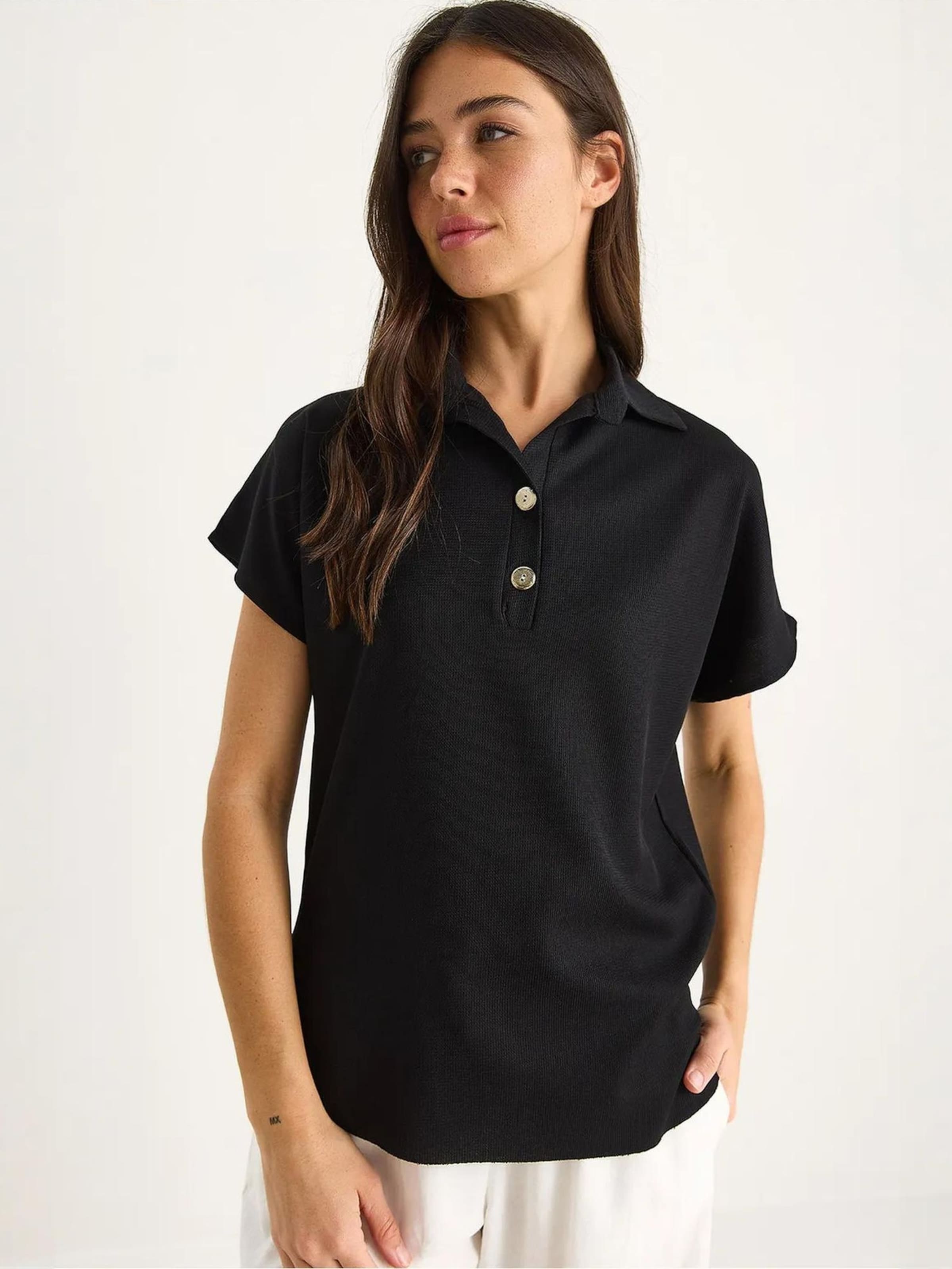 

Bianco Lucci Футболка в черном цвете, Черный, Bianco Lucci Футболка в черном цвете