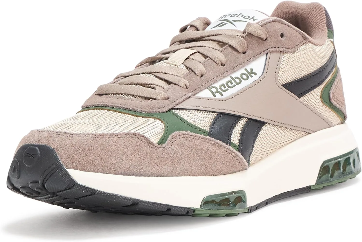 Мужские кроссовки Reebok Glide DMX (100201252) Lifestyle Grey (100201252) с технологией DMX Microbubbles, удобные, подходят для повседневного использования, черный/зеленый/серый