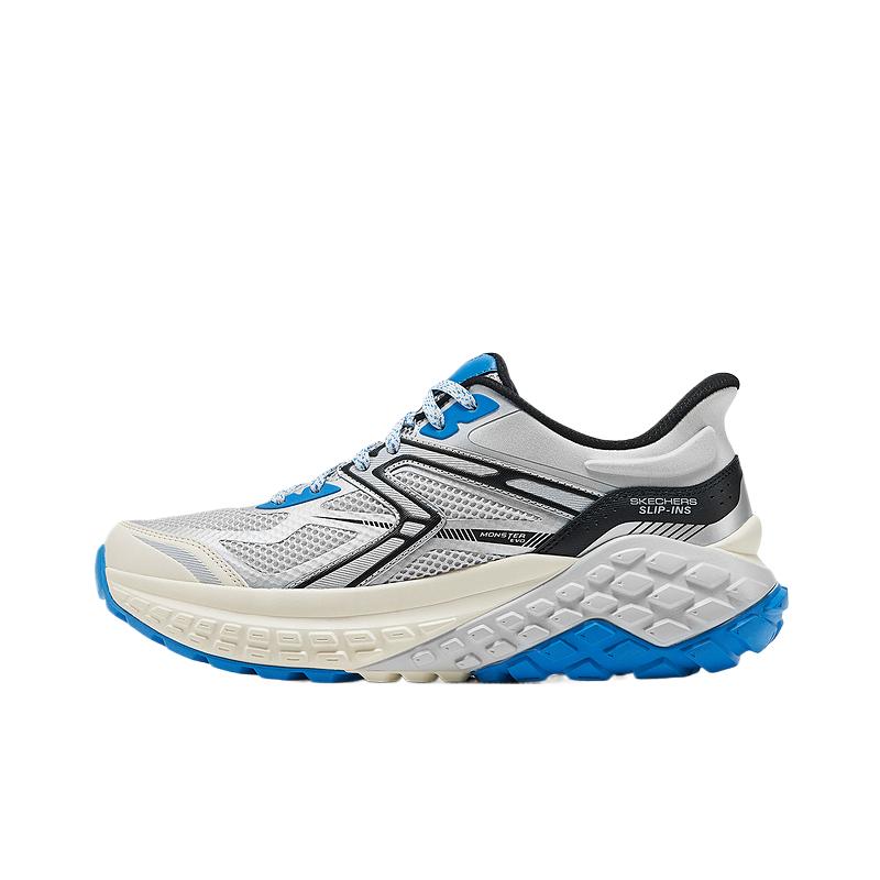 

Skechers СПОРТИВНЫЕ МУЖСКИЕ Низкие массивные кроссовки мужские серебристо-синие