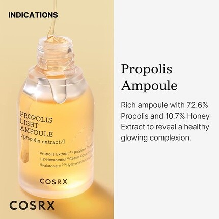 Сыворотка Cosrx — Propolis Ampoule для усиления сияния лица с , % экстрактом прополиса ,01 жидкая унция, 30 мл — фото 2
