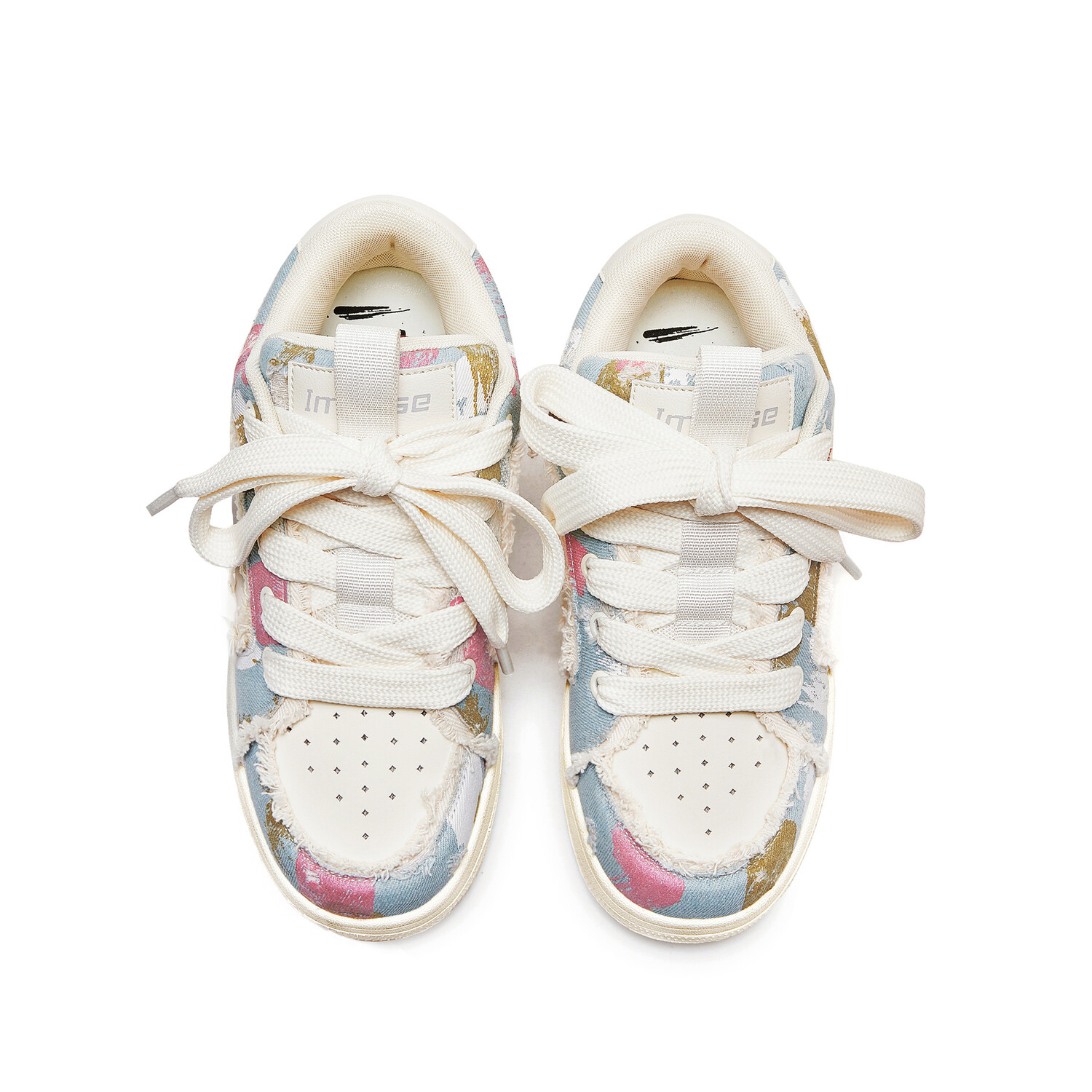 

Кроссовки Imas Imarse Skateboarding Shoes Unisex Low-top White/pink/olive Green, цвет Cowboy graffiti