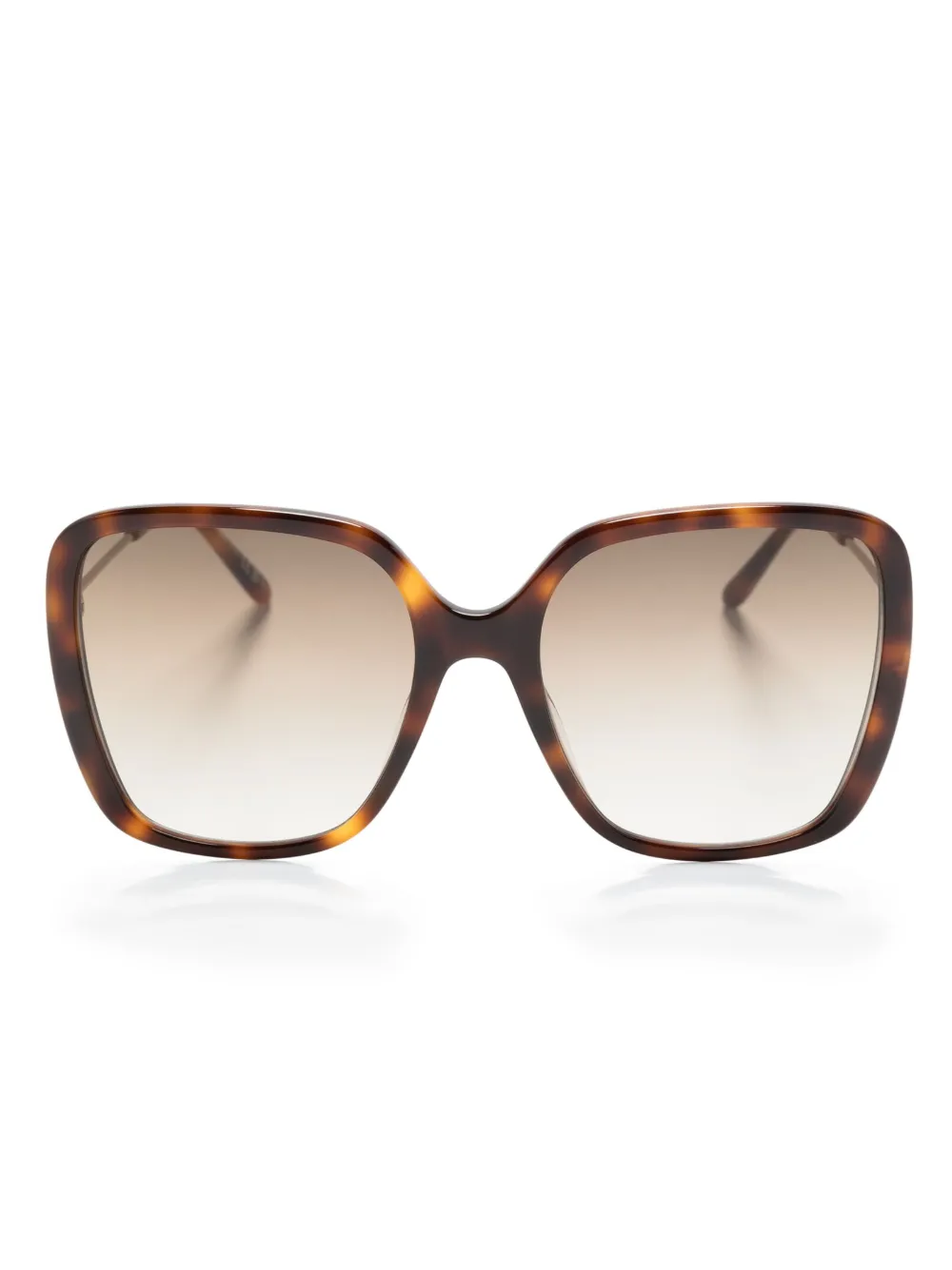 

Солнцезащитные очки в квадратной оправе Chloé Eyewear, коричневый