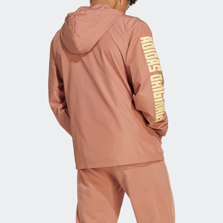Куртка adidas originals Graphic Planet Windbreaker Jacket 'Clay Strata', розовый — фото 3