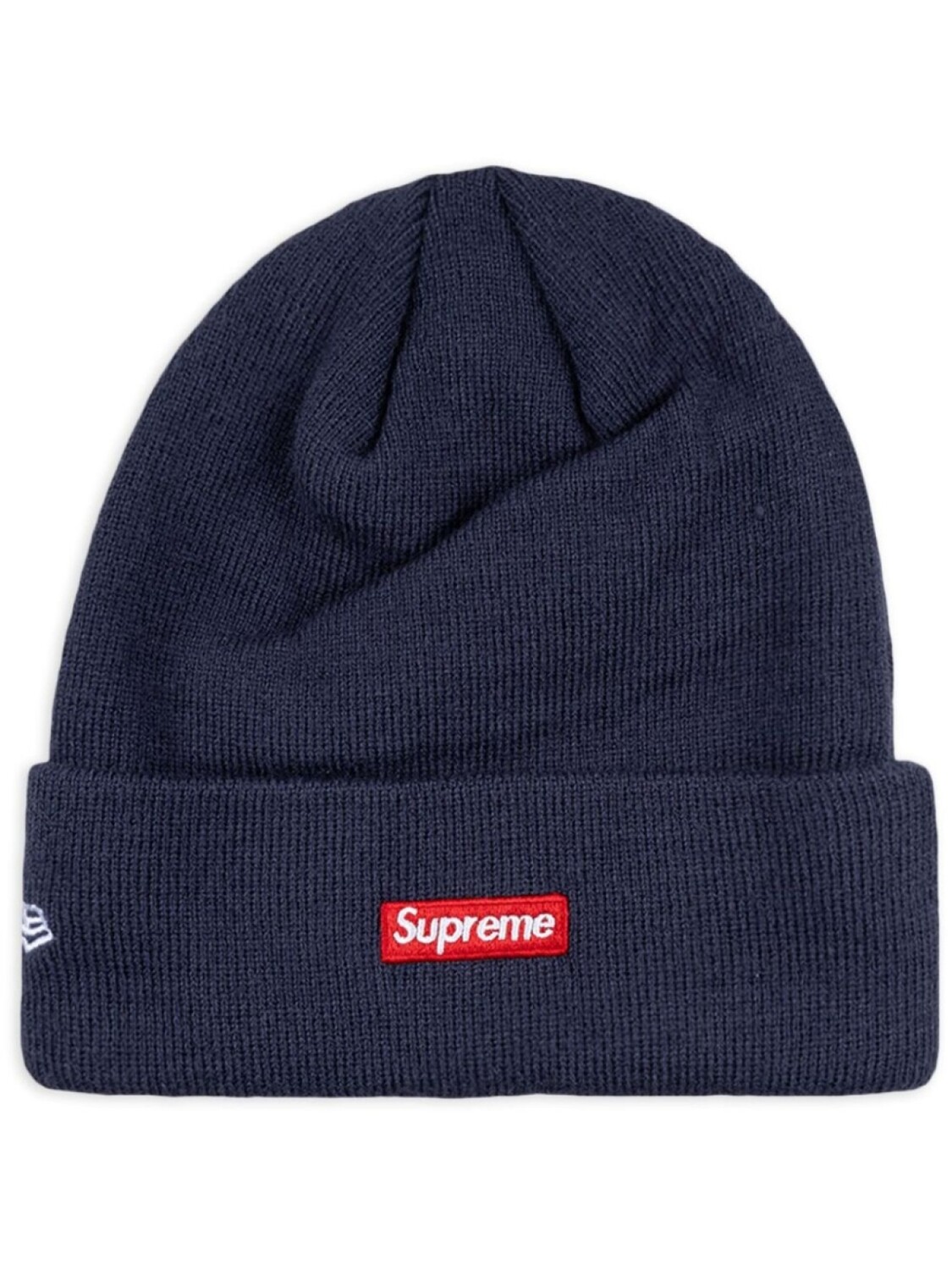 

Шапка-бини с аппликацией логотипа New Era $ Supreme, синий