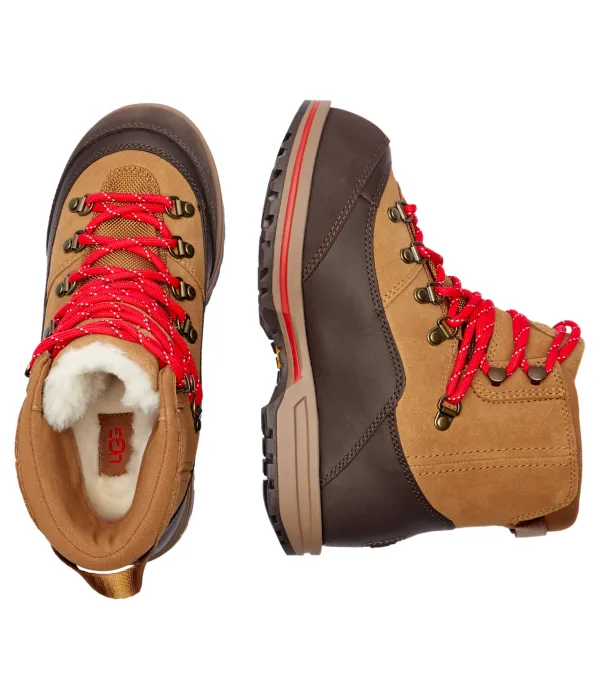 Ботильоны из кожи на шнуровке Brecken Ugg, коричневый — фото 4