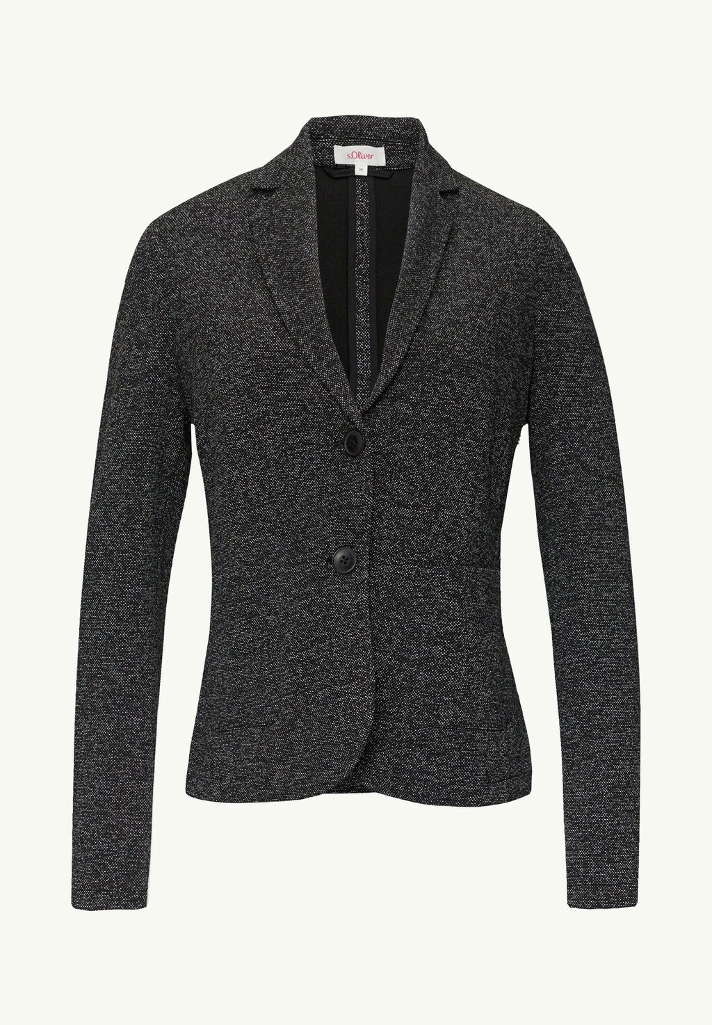 

Блейзер MET GEMÊLEERD MOTIEF EN SLIM FIT s.Oliver, черный