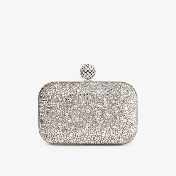 

Замшевый клатч Cloud с кристаллами Jimmy Choo, цвет nude/crystal