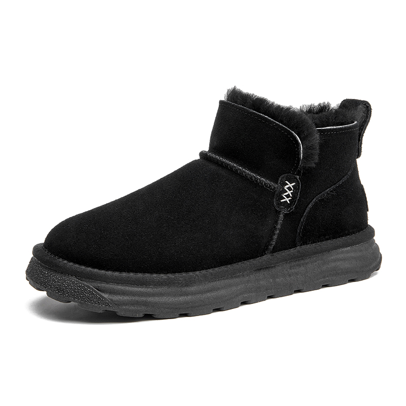 

Износостойкие короткие мужские зимние ботинки Bull charm, Matte Black
