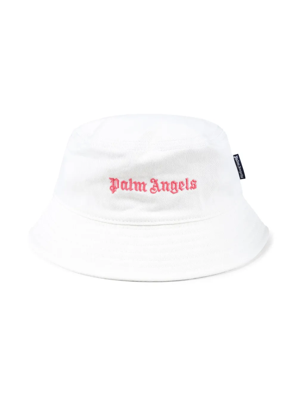 

Панама с вышитым логотипом Palm Angels Kids, белый