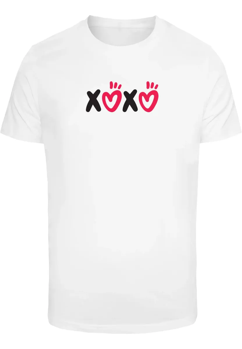 

Футболка Merchcode " Merchcode Мужская футболка ко Дню Святого Валентина - XOXO Футболка с круглым вырезом", белый