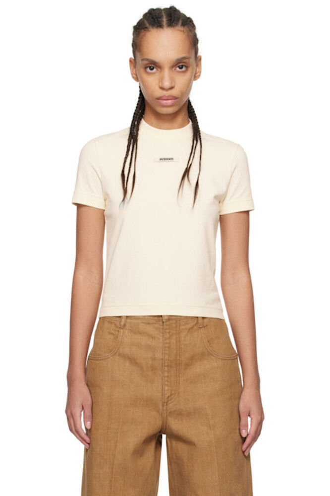 

Футболка бежевая «The Gros Grain» JACQUEMUS