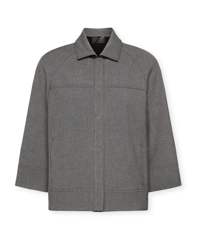 

Куртка свободного кроя А-силуэта Elena Mirã², серый