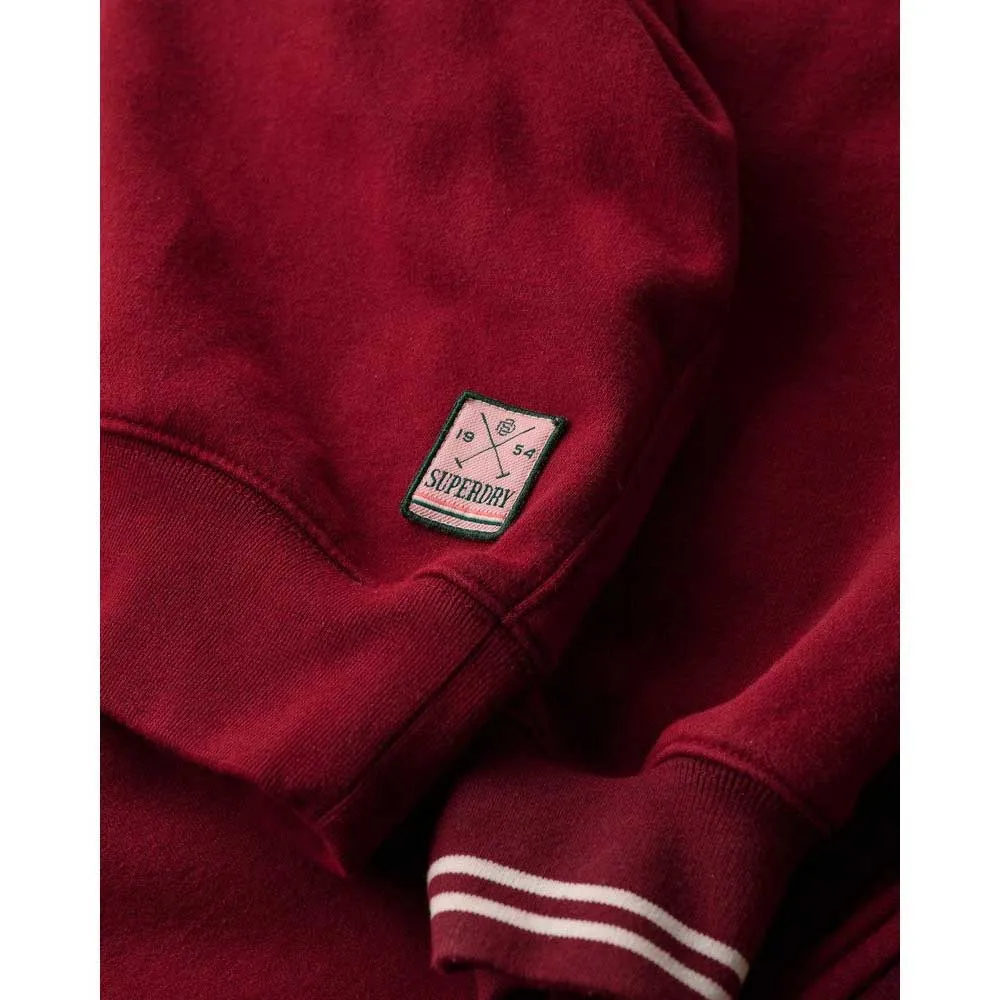 Толстовка Superdry Country Club Loose V Crew, красный — фото 2