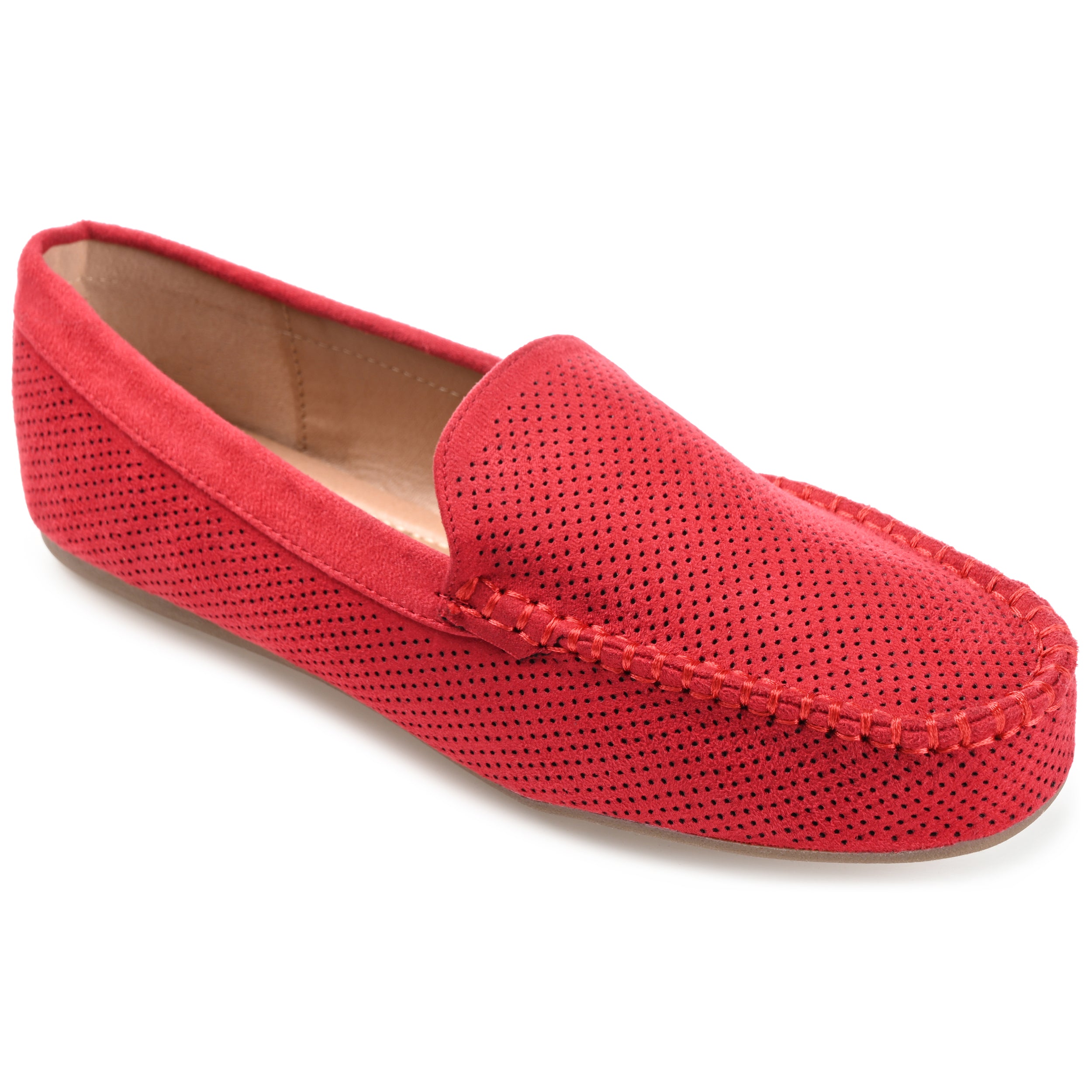 Женские туфли-лоферы Comfort Halsey из коллекции Journee, красный