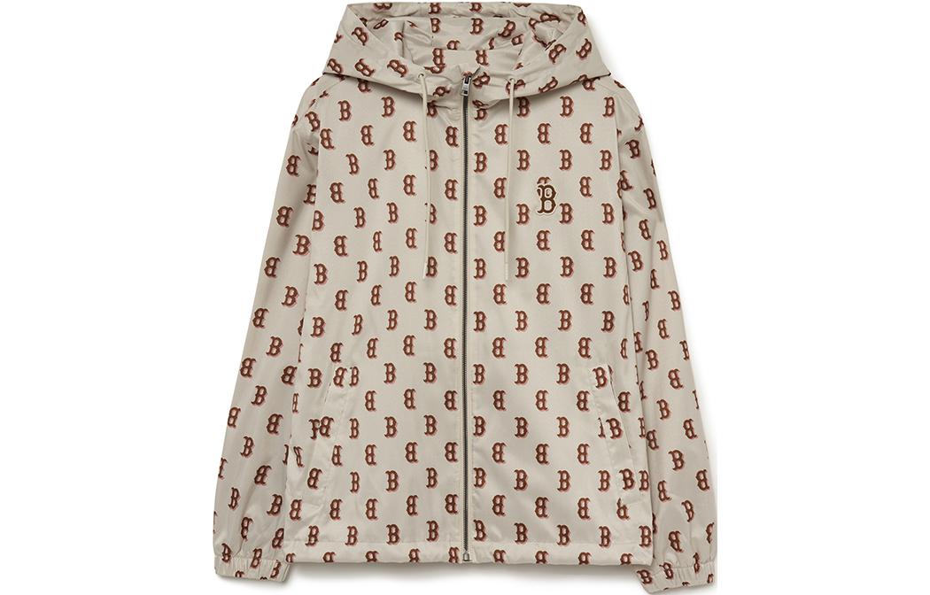 

MLB Кремовая льняная куртка Boston Red Sox унисекс, Linen Cream
