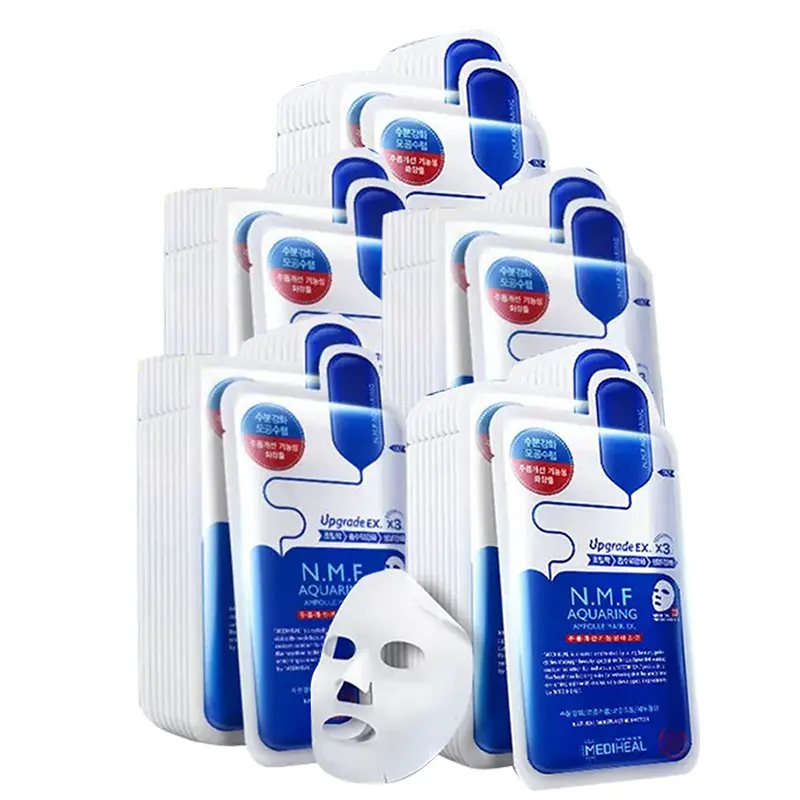 

MEIDIHUIER NMF тканевые маски для лица успокаивающие, увлажняющие, питательные и антиоксидантные 10 штук MEDIHEAL, New Hydrating Hydrating Reservoir Facial Mask 50 Pcs