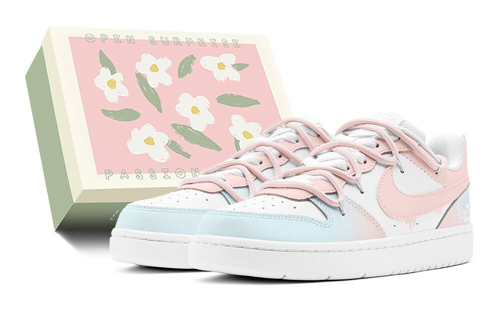 

Кроссовки для скейтборда Court Borough женские, низкие, синий Nike