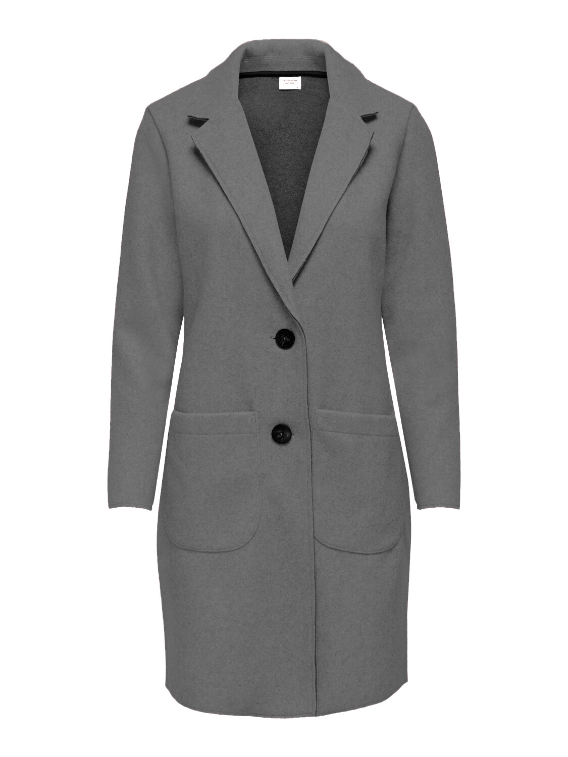 

Парка JACQUELINE de YONG Langer Mantel JDYBONDY Fleece Jacke mit Kragen, темно серый