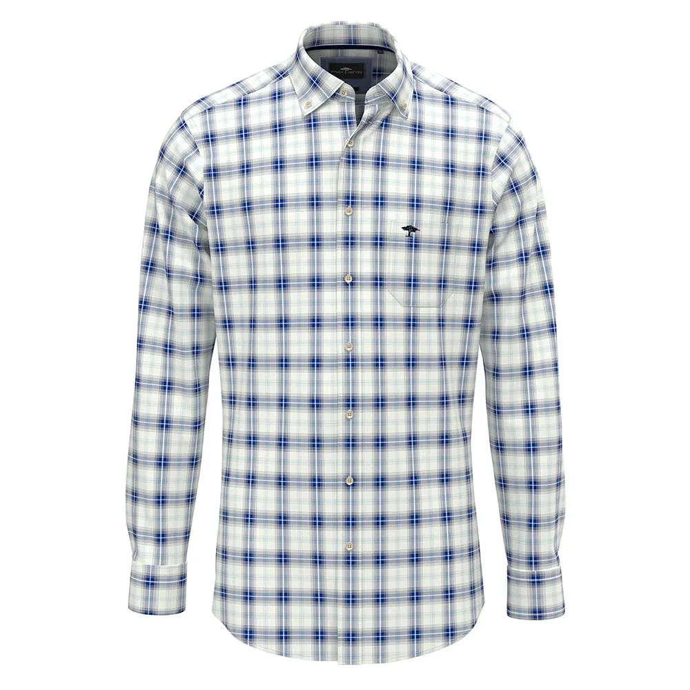 

Рубашка Fynch Hatton Twill Check, белый