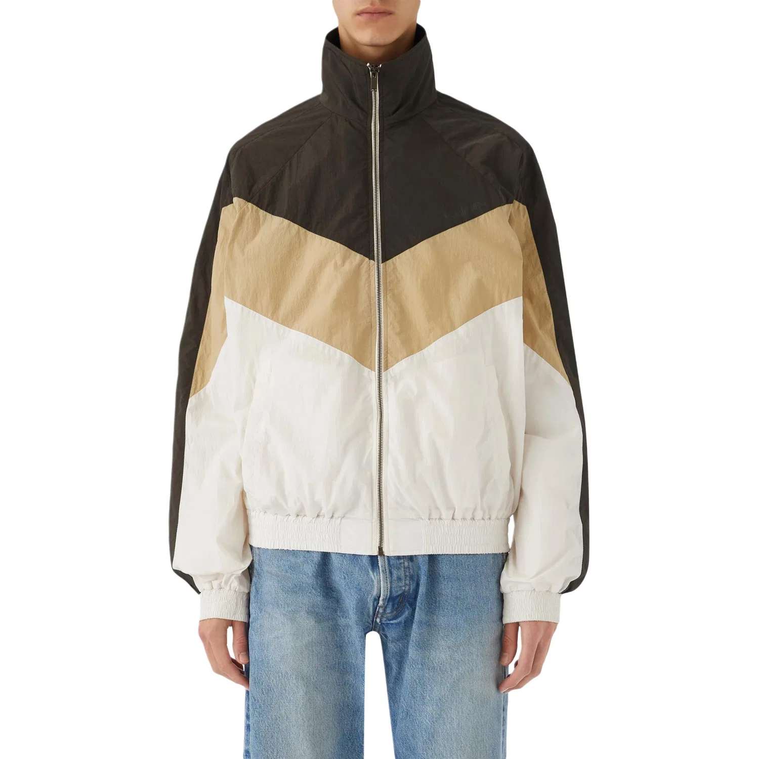 Куртка спортивная Decou Saint Laurent темно-коричневая — фото 4