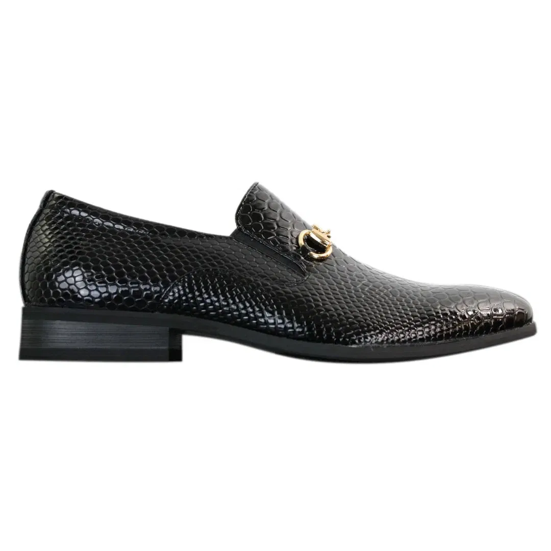 Туфли мужские Patent Slip-On с пряжкой Truclothing, черный