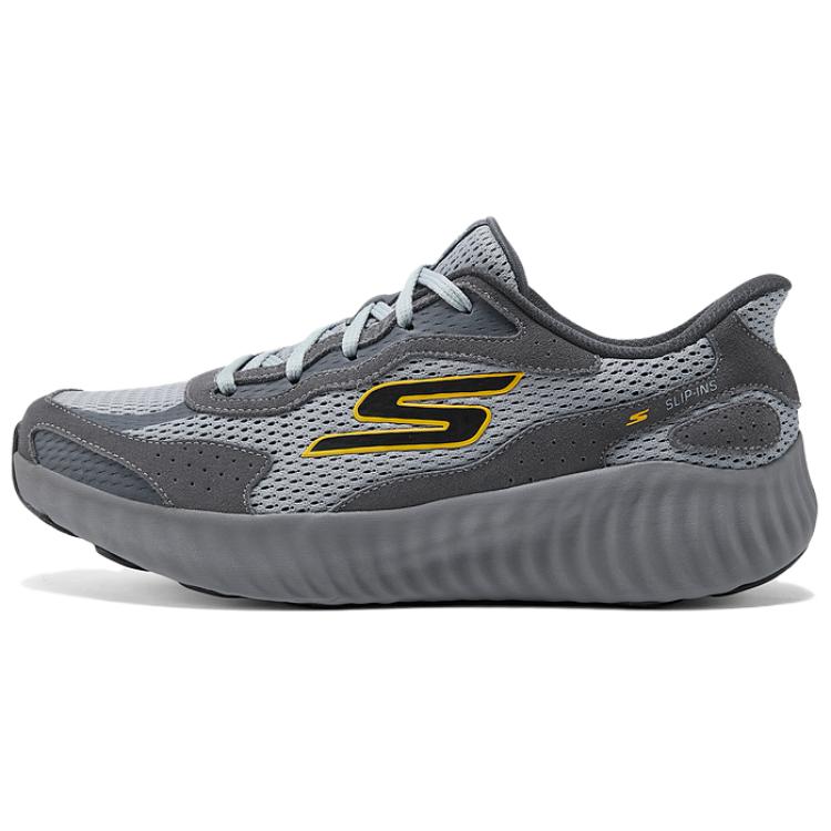 

GO RUN NOW износостойкие дышащие низкие кроссовки для бега мужские серые Skechers, Gray