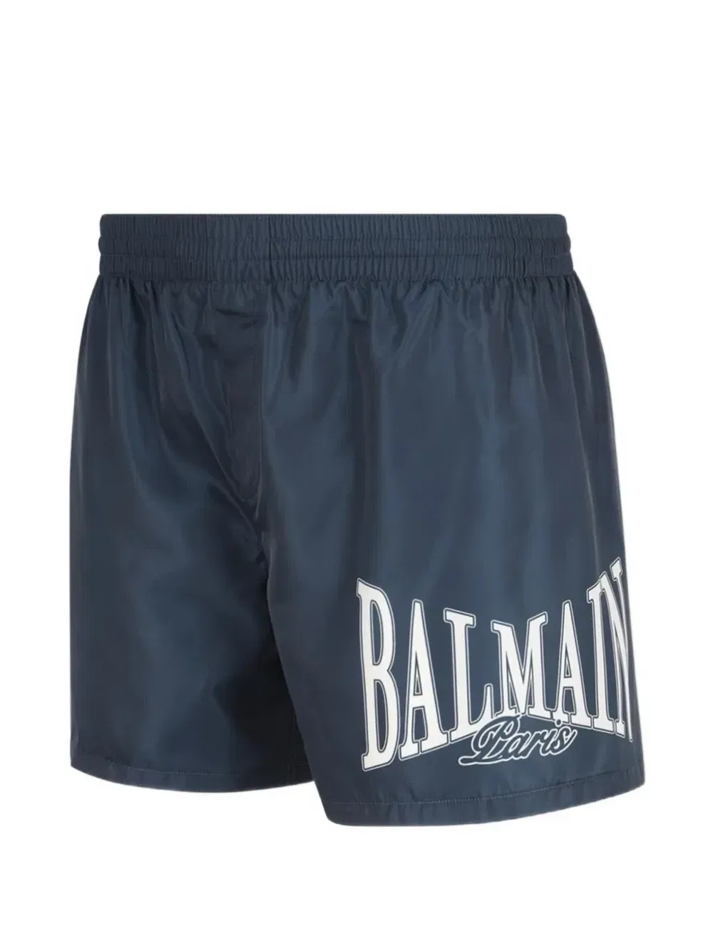 Шорты для плавания с принтом в виде логотипа BALMAIN, синий — фото 3