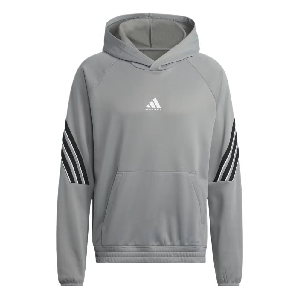 Select Foundation Fleece Hoodie Adidas, серый — фото 3