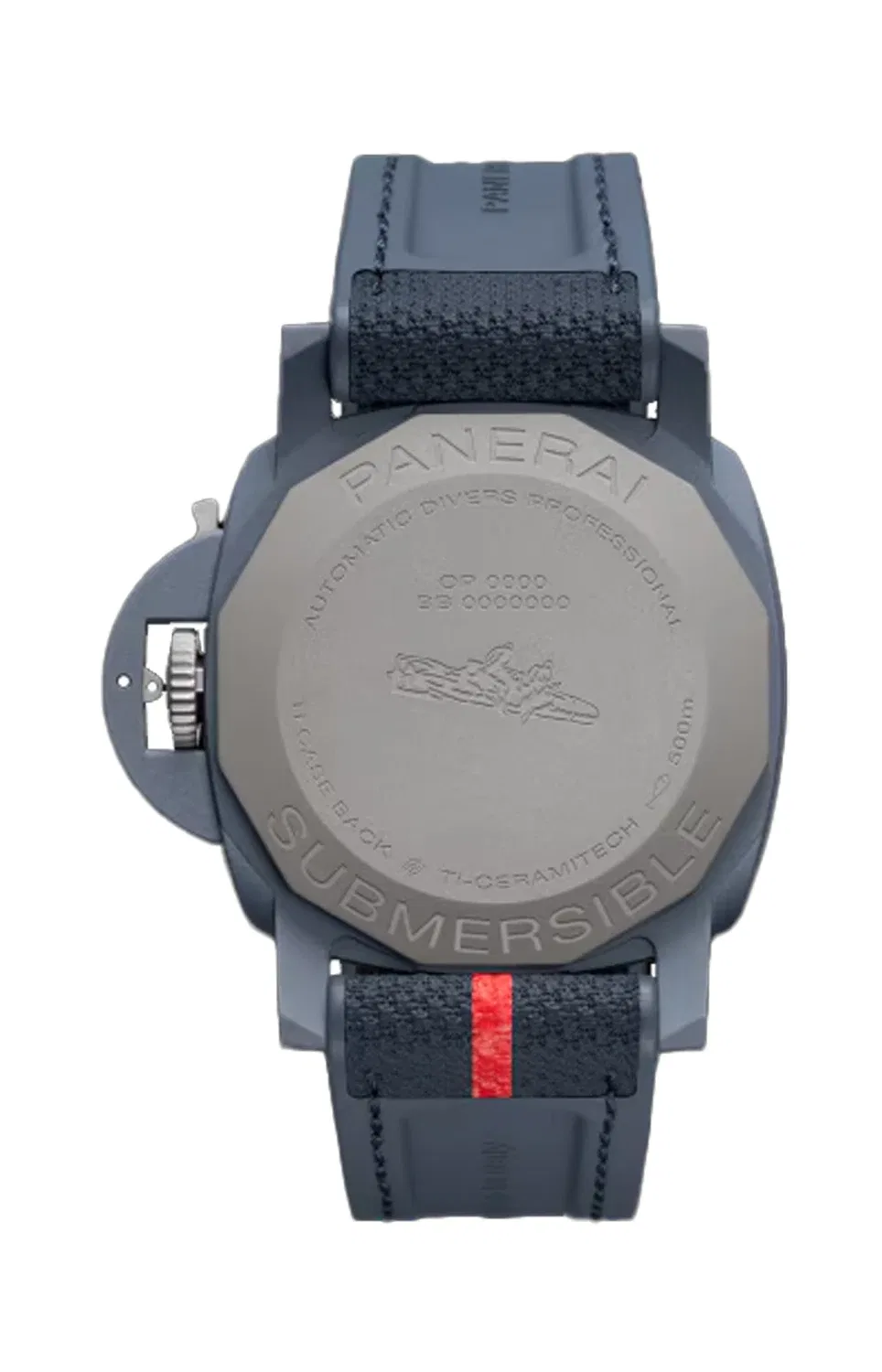СУБМЕРСИБЛЕ КВАРАНТАКВАТТРО ЛУНА РОССА ТИ-КЕРАМИТЕК - PAM01466 PANERAI, синий — фото 2