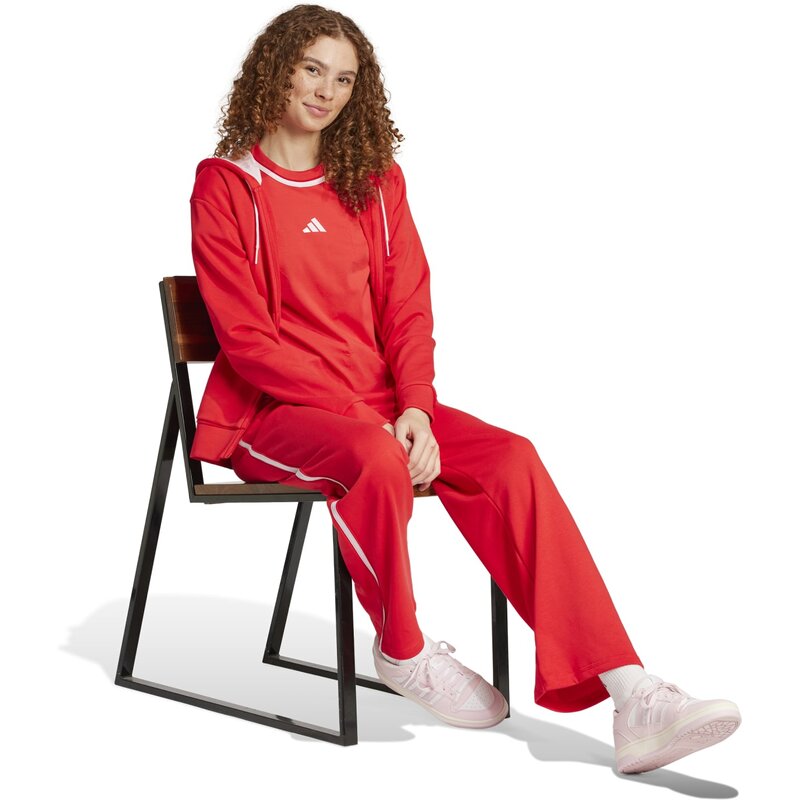 Брюки базового комплекта, цветной французский трикотаж Adidas, цвет purrub — фото 4