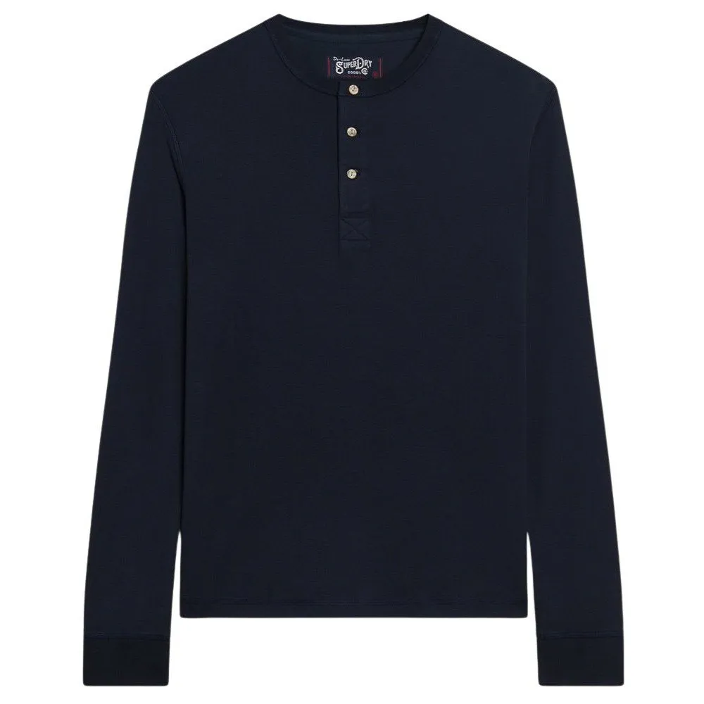 

Футболка Superdry Merchant Grandad long sleeve, синий