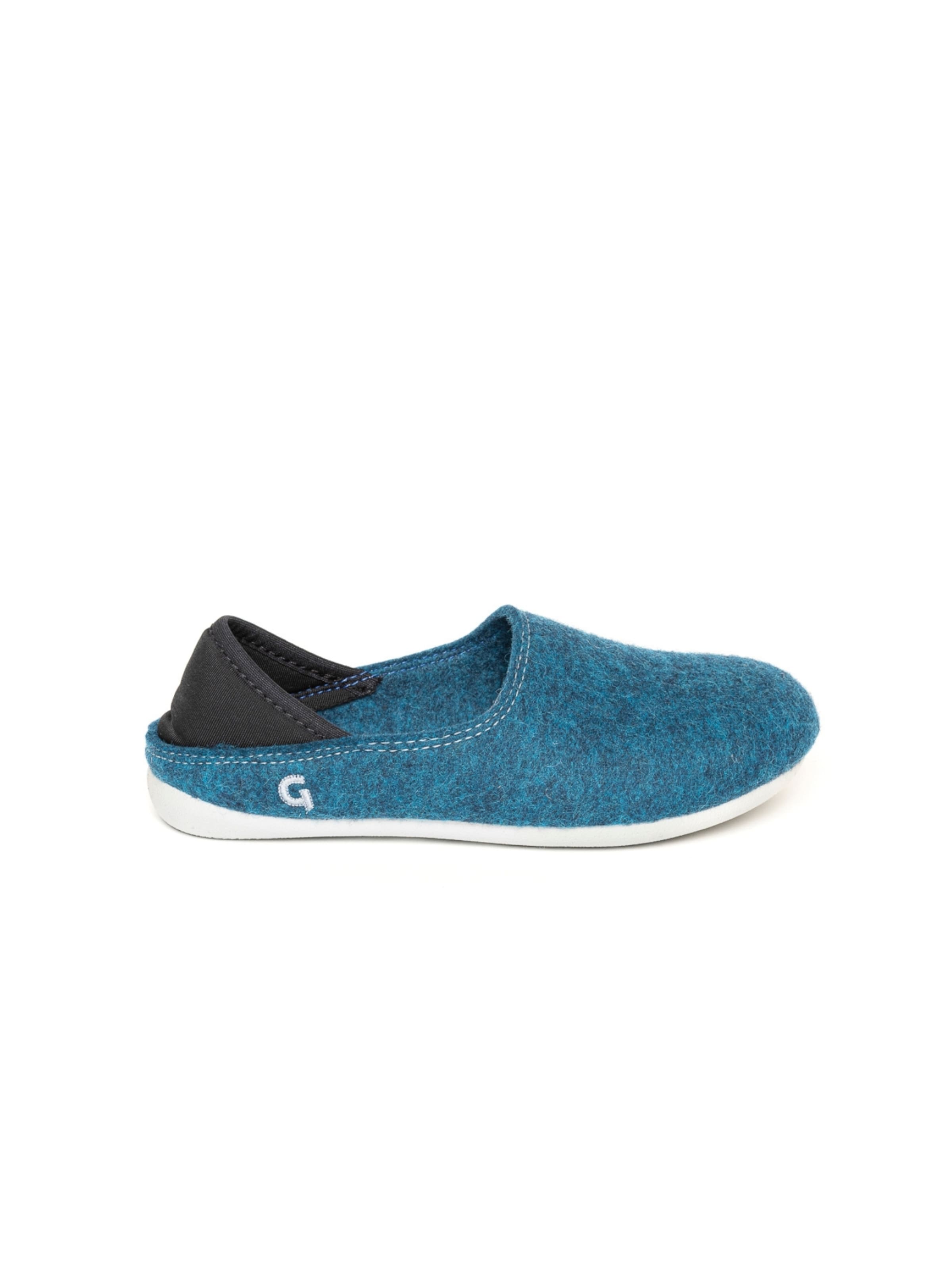 Gottstein Тапочки 'Filzpantoffel Wool Slip-On Kids' в цвете Petrol — фото 2