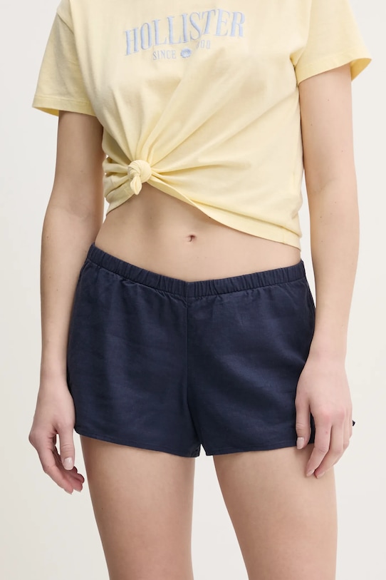 

Льняные шорты Hollister Co., темно-синий