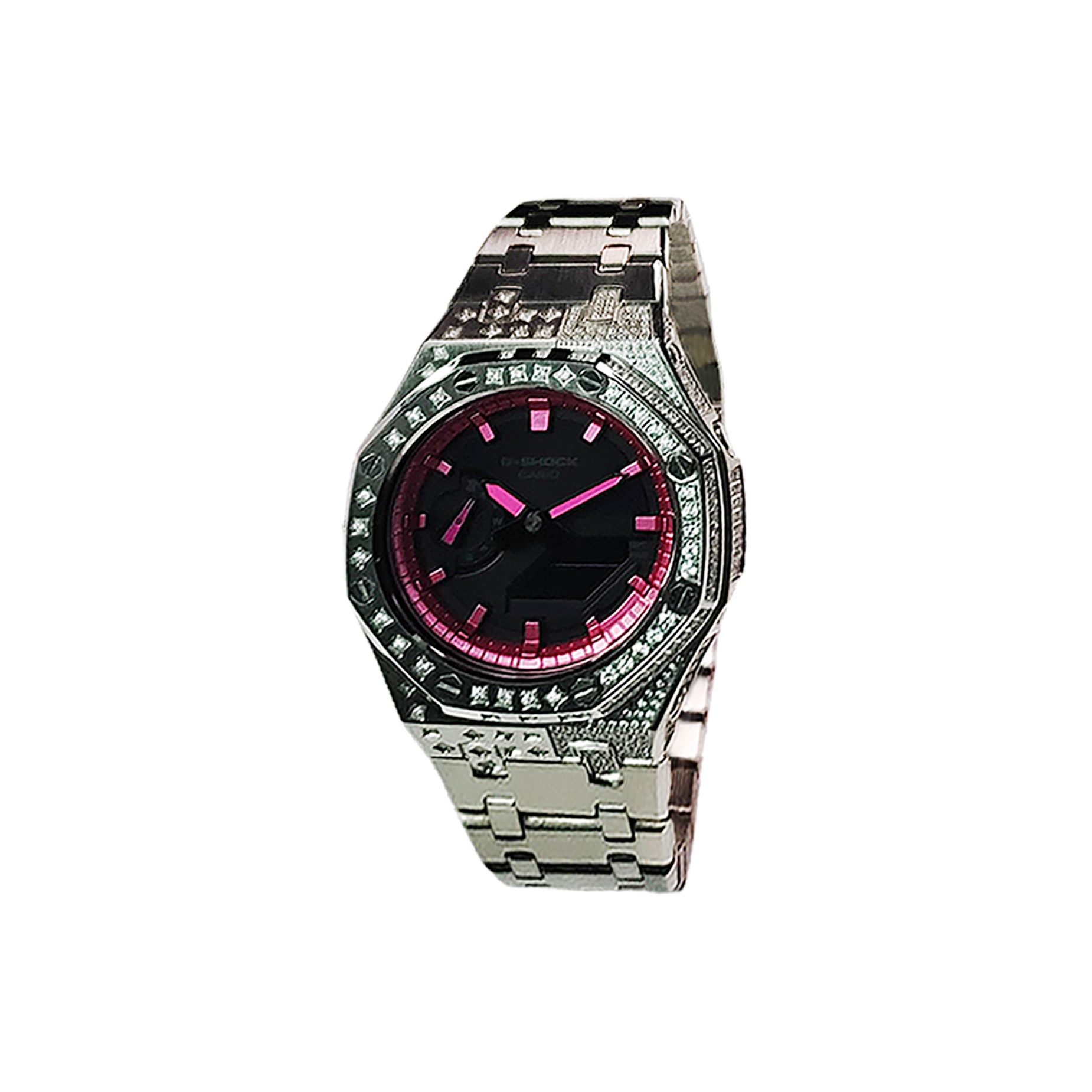 

CASIO Часы Retrofit Series Electronic Movement Stainless Steel Strap Watch Men's Watch Black Dial