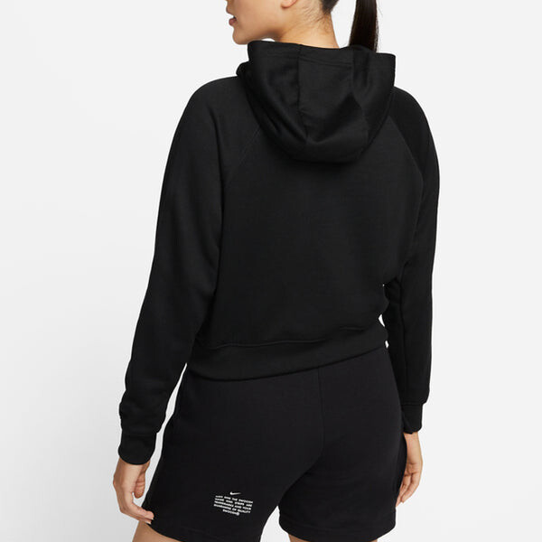 Толстовка (WMNS) Nike Sportswear Full Logo Hoodie 'Black', черный — фото 2
