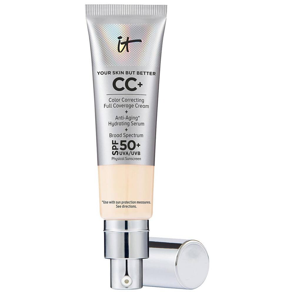 IT Cosmetics CC+ Крем-основа для коррекции цвета с полным покрытием и SPF 50+, цвет Fair