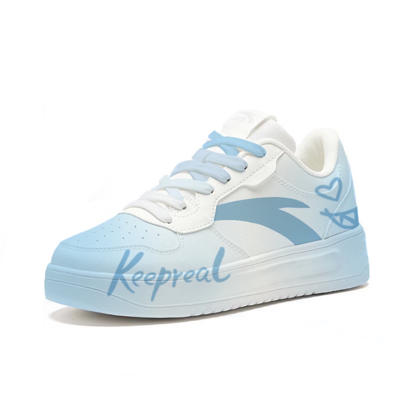 

ANTA Easy Devil Smile, Свежий кампусный стиль, Милый, Сладкий стиль, Нишевые парные белые туфли Synthetic Leather