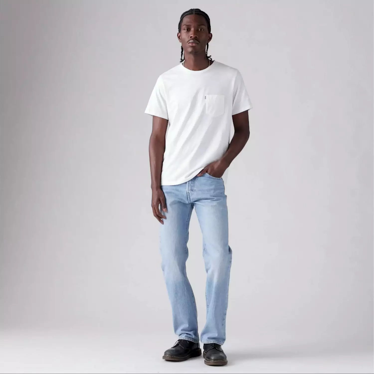 Классическая футболка с карманами Levi's, зеленый — фото 4