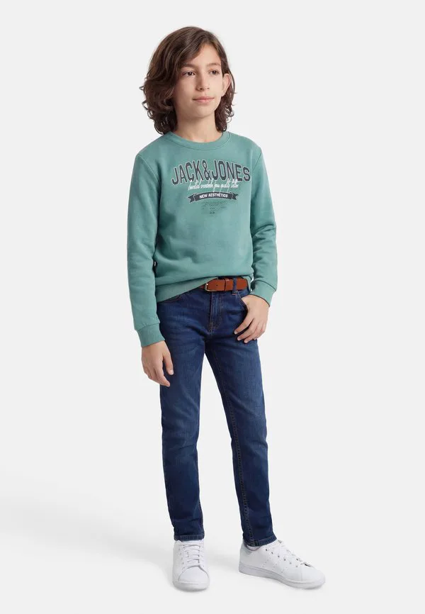 Толстовка с круглым вырезом jjelogo Jack & Jones Junior, Mineral Blue