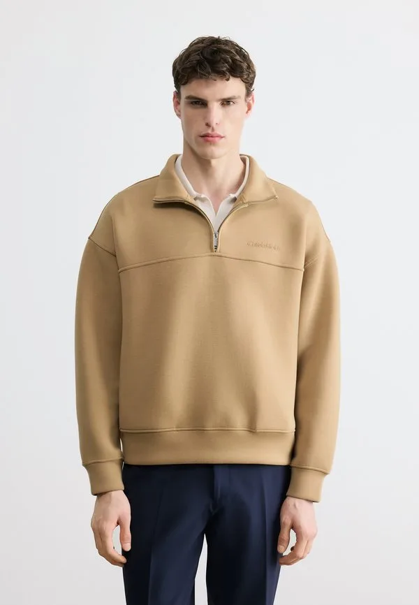 Толстовка с высоким воротником и застежкой-молнией Calvin Klein, Tigers Eye