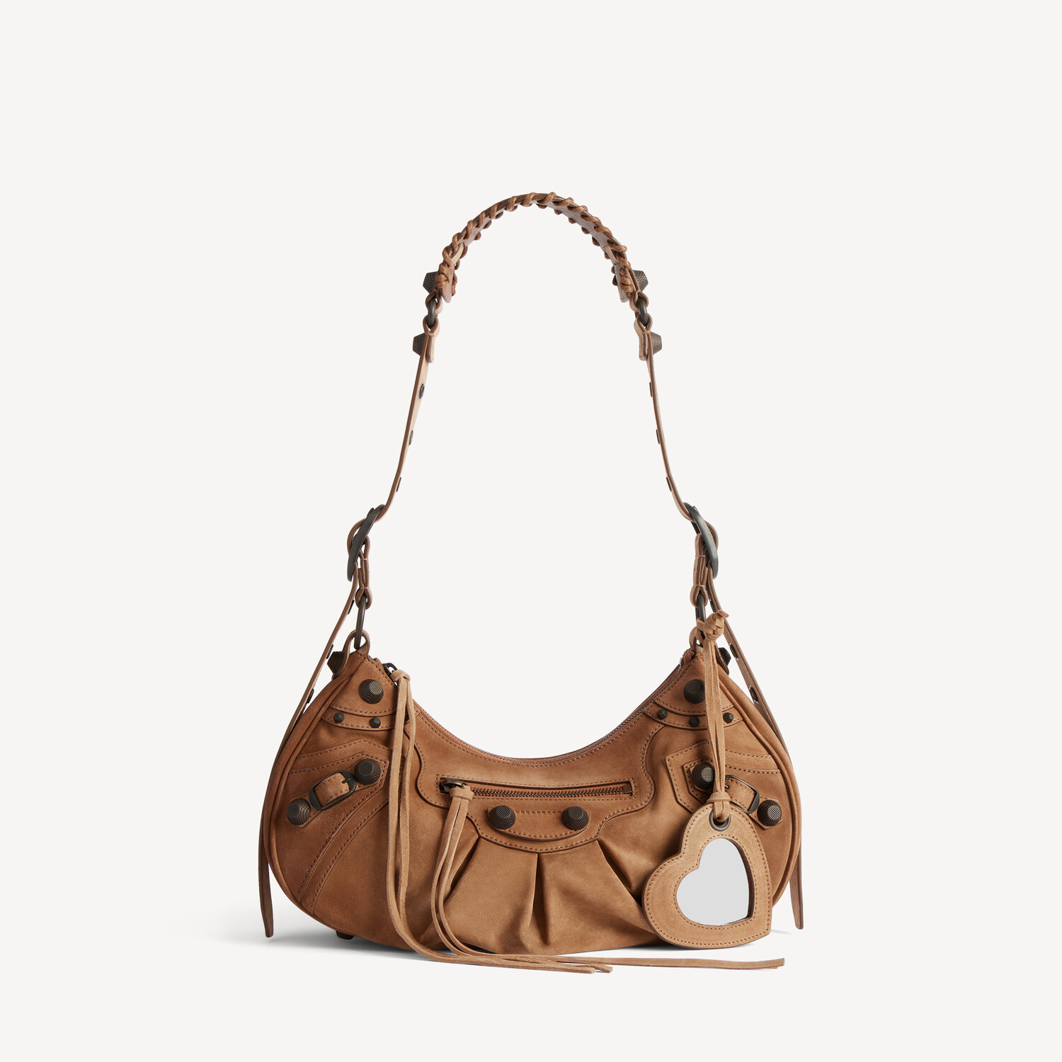 

Женская маленькая сумка на плечо le cagole в цвете верблюжий BALENCIAGA, верблюжий