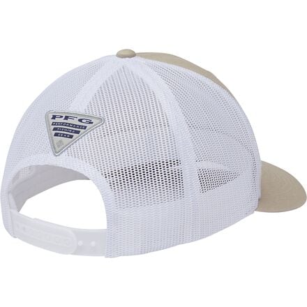 

Кепка дальнобойщика PFG Mesh Fish Flag Snap Back Columbia, цвет Fossil/White/Fish Flag