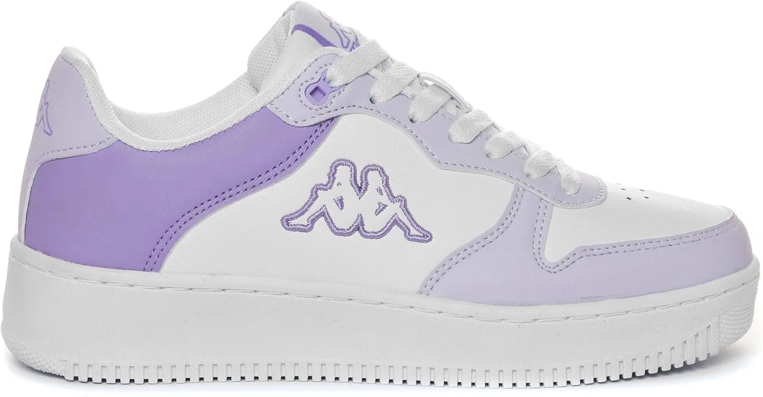 Гимнастические кроссовки Kappa Unisex Logo Maserta, White Violet Lt — фото 2