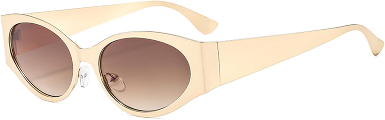 

bullabulling 2025 Квадратные солнцезащитные очки для путешествий, маленькие овальные солнцезащитные очки для мужчин и женщин, винтажные, ретро, ​​конфетные цвета, оттенок, C6