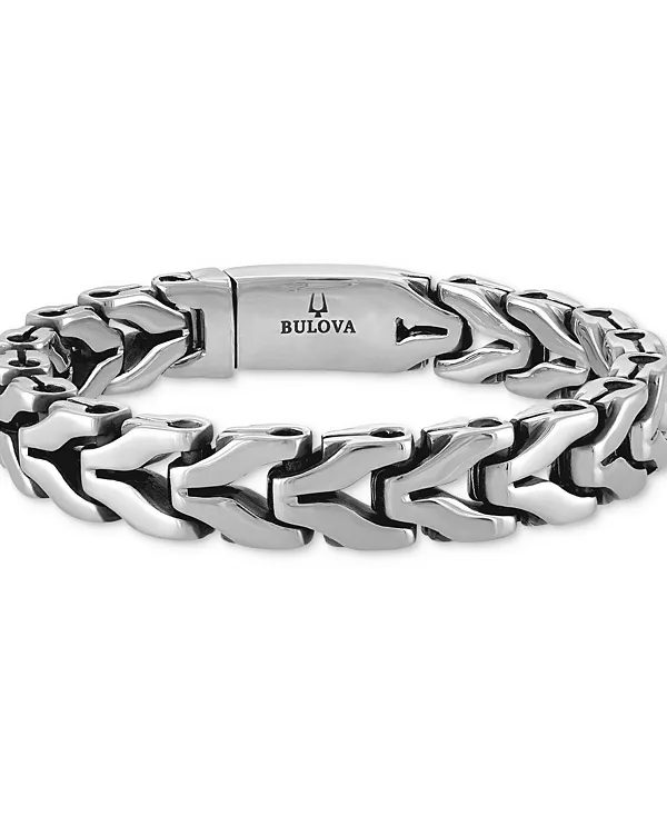 

Мужской браслет Icon из нержавеющей стали Bulova, silver-tone