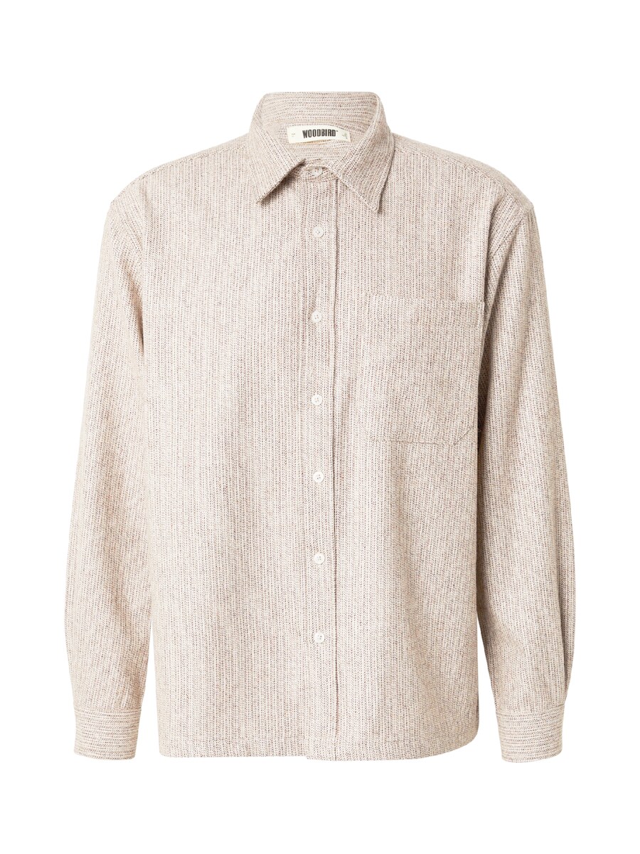 

Рубашка на пуговицах классического кроя Woodbird Buzo, Kitt