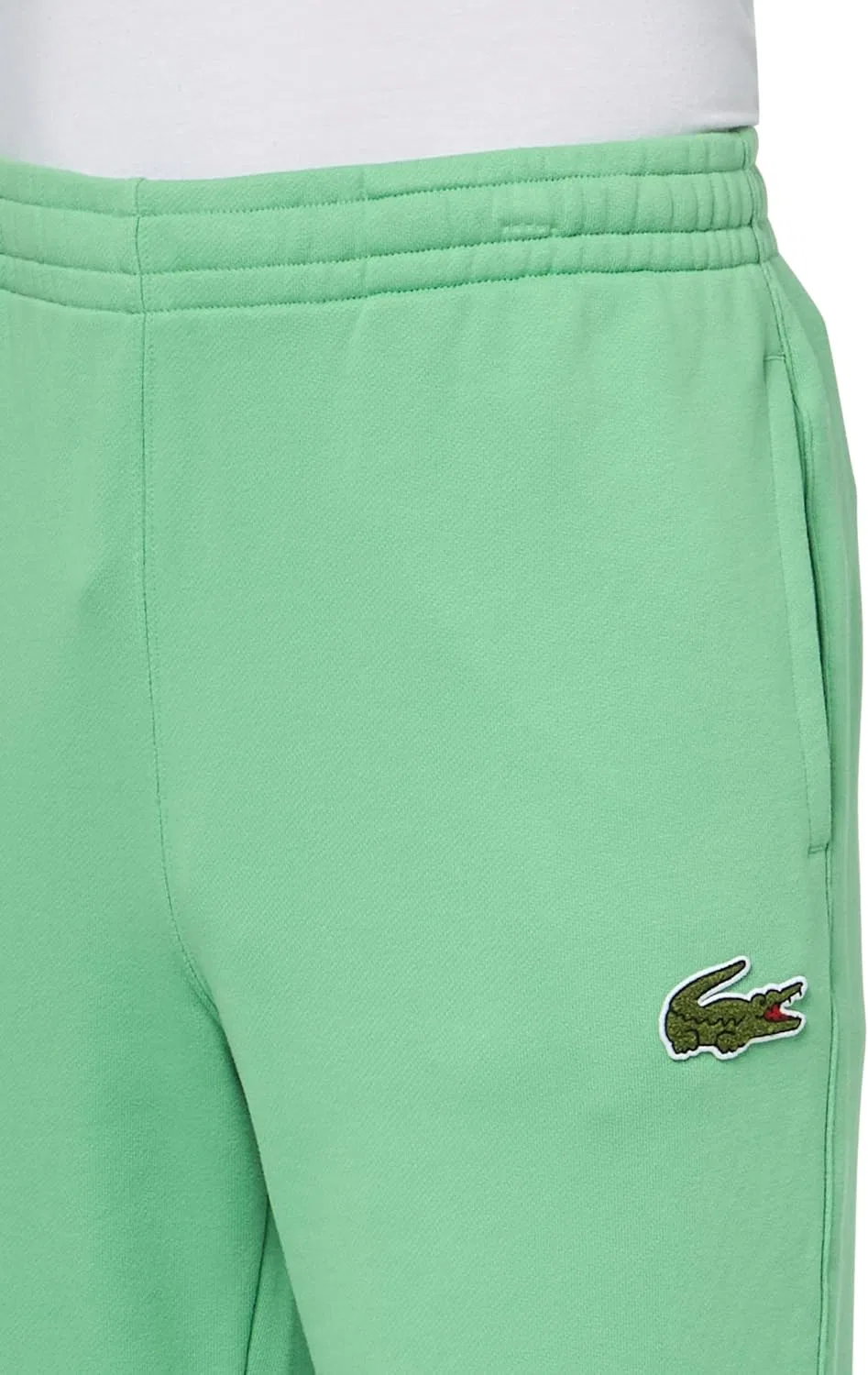 Спортивные брюки Lacoste свободного кроя, мужские, из органического хлопка, черный — фото 3