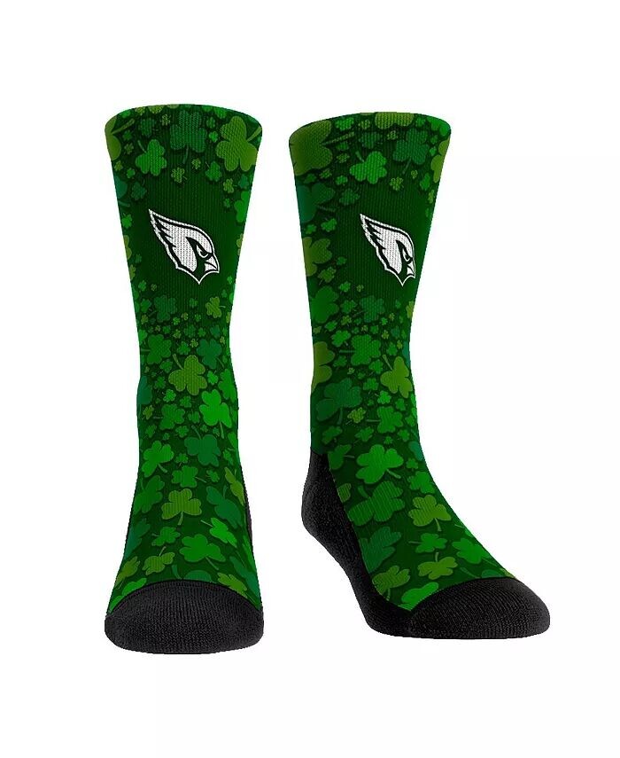 

Мужские и женские носки Arizona Cardinals St. Patty's Day Shamrock Crew Socks Rock 'Em