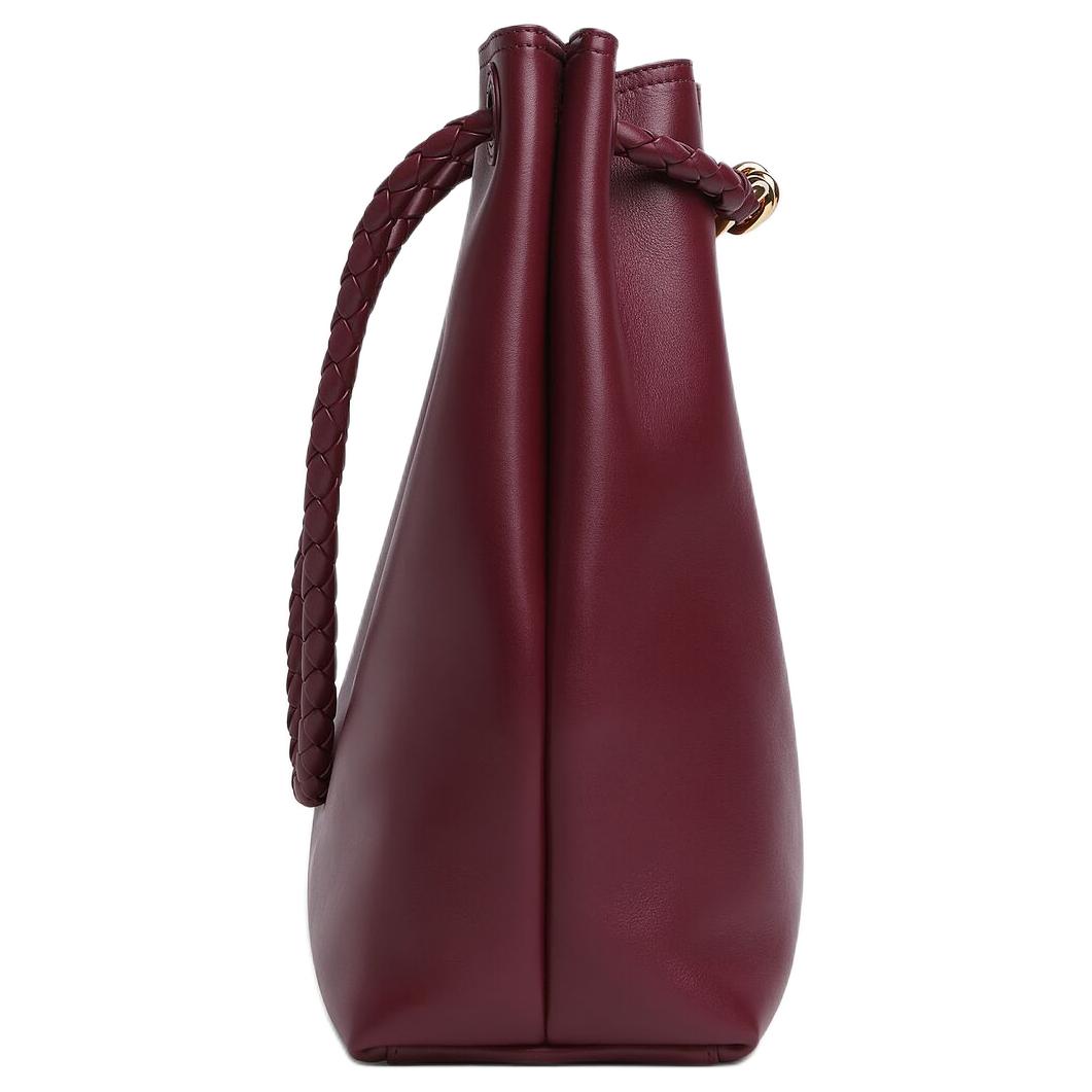 Сумка через плечо Andiamo Series из коровьей кожи для женщин Barolo Burgundy Bottega Veneta — фото 3